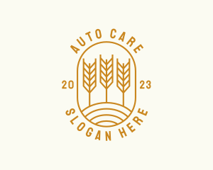 Agriculture Wheat Field logo design