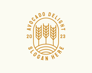 Agriculture Wheat Field logo design