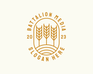 Agriculture Wheat Field logo design