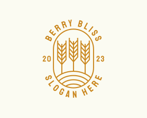 Agriculture Wheat Field logo design