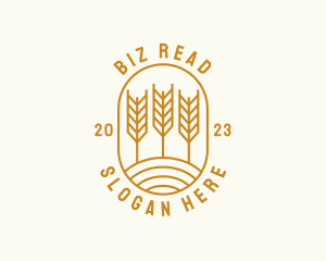 Agriculture Wheat Field logo design