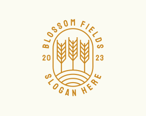 Agriculture Wheat Field logo design