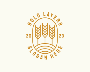 Agriculture Wheat Field logo design