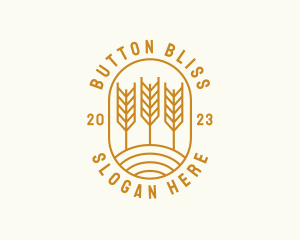 Agriculture Wheat Field logo design