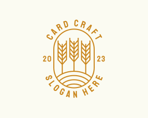 Agriculture Wheat Field logo design