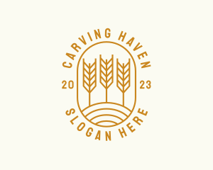 Agriculture Wheat Field logo design