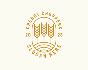 Agriculture Wheat Field logo design