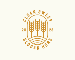 Agriculture Wheat Field logo design