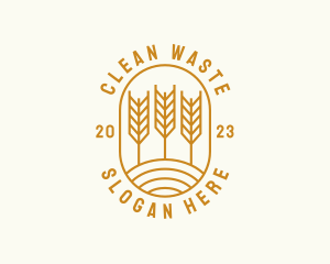 Agriculture Wheat Field logo design