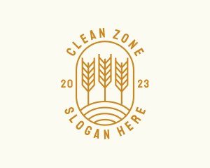 Agriculture Wheat Field logo design