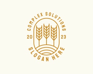 Agriculture Wheat Field logo design