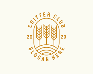 Agriculture Wheat Field logo design