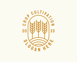 Agriculture Wheat Field logo