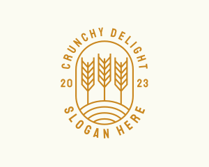 Agriculture Wheat Field logo design