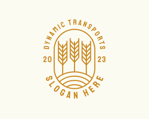 Agriculture Wheat Field logo design