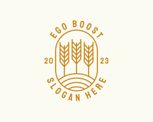 Agriculture Wheat Field logo design