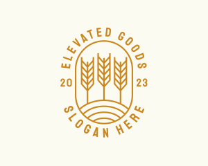 Agriculture Wheat Field logo design