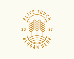 Agriculture Wheat Field logo design