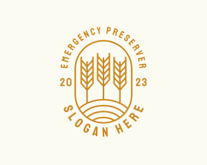 Agriculture Wheat Field logo design