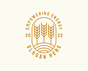 Agriculture Wheat Field logo design