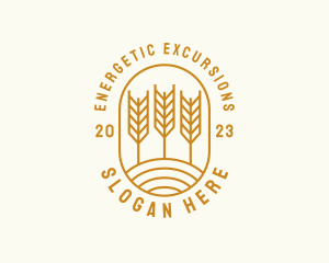 Agriculture Wheat Field logo design