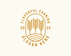 Agriculture Wheat Field logo design