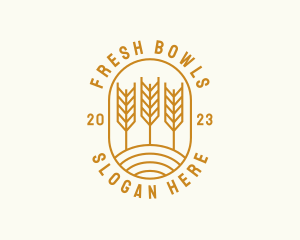 Agriculture Wheat Field logo design