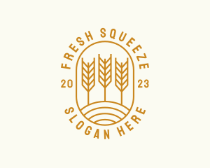 Agriculture Wheat Field logo design