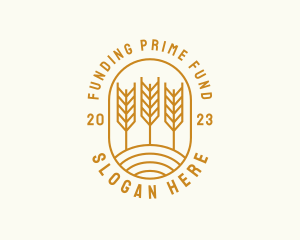 Agriculture Wheat Field logo design