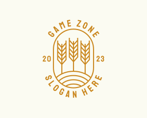Agriculture Wheat Field logo