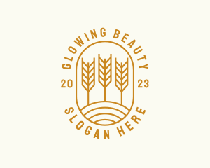 Agriculture Wheat Field logo design