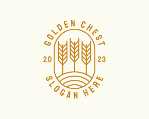 Agriculture Wheat Field logo design