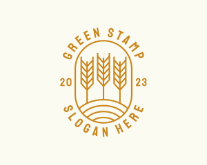 Agriculture Wheat Field logo design