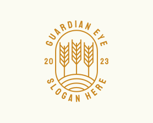 Agriculture Wheat Field logo design