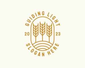 Agriculture Wheat Field logo design