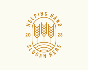 Agriculture Wheat Field logo design