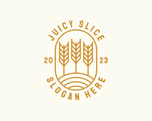 Agriculture Wheat Field logo design