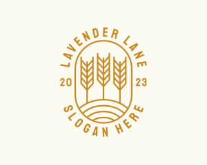 Agriculture Wheat Field logo design