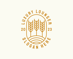 Agriculture Wheat Field logo design