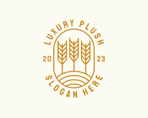 Agriculture Wheat Field logo design