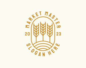 Agriculture Wheat Field logo design