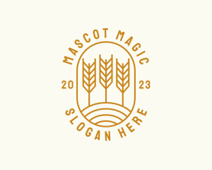 Agriculture Wheat Field logo design