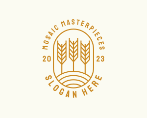 Agriculture Wheat Field logo design