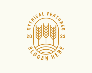 Agriculture Wheat Field logo design