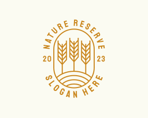 Agriculture Wheat Field logo design