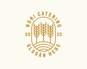 Agriculture Wheat Field logo design