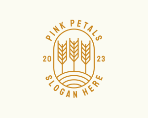 Agriculture Wheat Field logo design