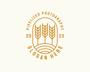 Agriculture Wheat Field logo design