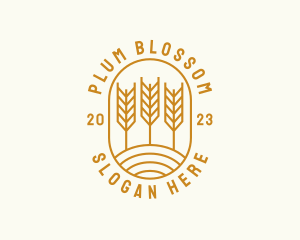 Agriculture Wheat Field logo design