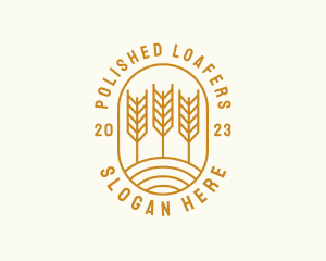 Agriculture Wheat Field logo design